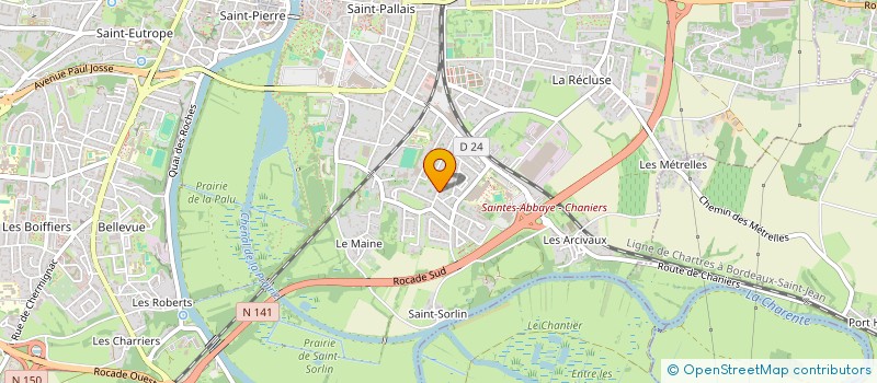 localisation de l'entreprise MADAME NATHALIE BLANCANEAUX à SAINTES