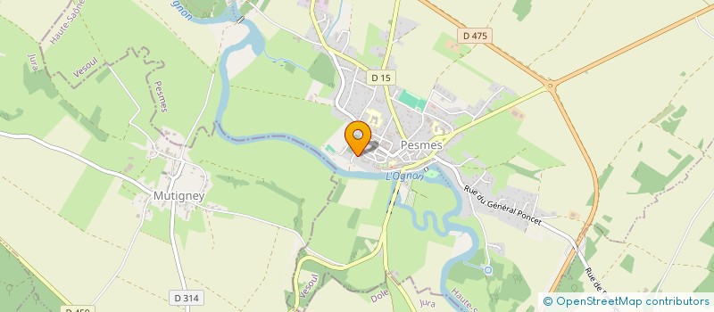 localisation de l'entreprise MADAME NATHALIE BLANCHARD MANICI  PESMES