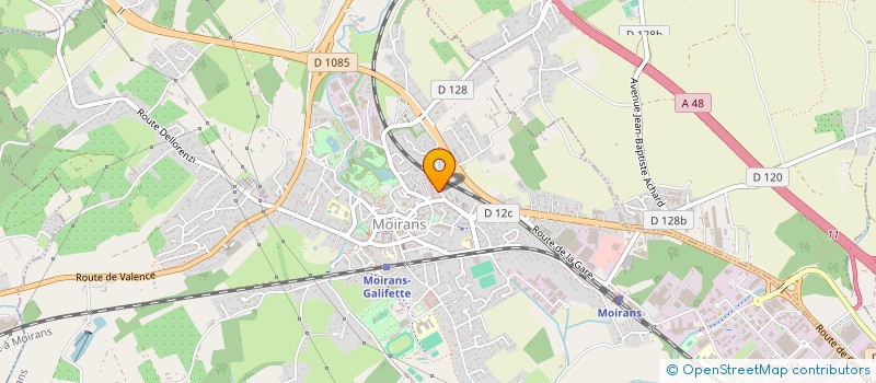 localisation de l'entreprise MADAME NATHALIE BLANCHE  MOIRANS