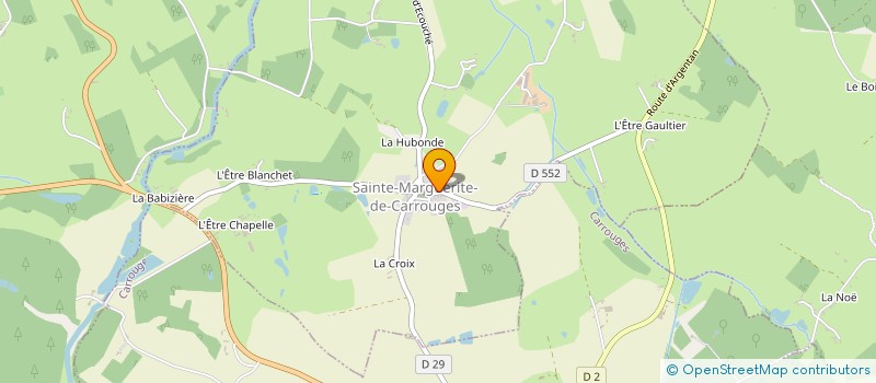 localisation de l'entreprise MADAME NATHALIE BLANCHE à CARROUGES