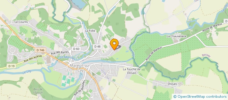 localisation de l'entreprise MADAME NATHALIE BLANCHET  MOUTIERS-SUR-LE-LAY