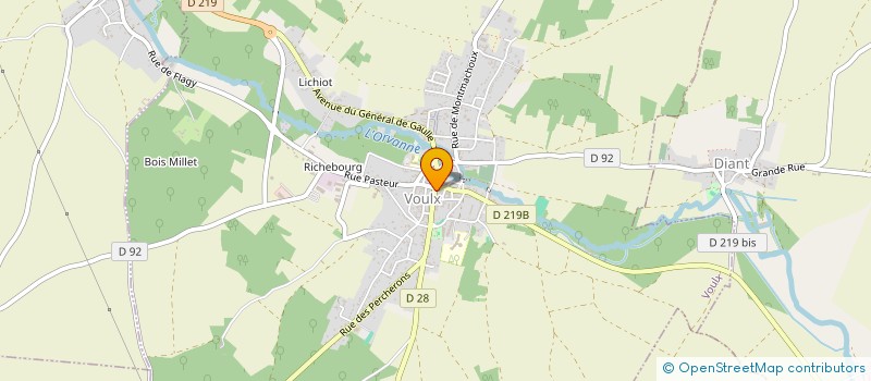 localisation de l'entreprise MADAME NATHALIE BLONDEAU  VOULX