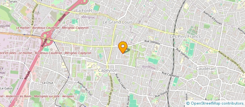 localisation de l'entreprise MADAME NATHALIE BLONDEL  MERIGNAC