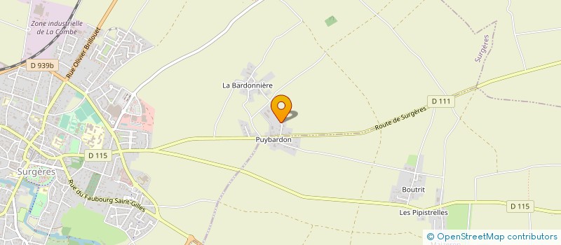 localisation de l'entreprise MADAME NATHALIE BLOQUET à SURGERES
