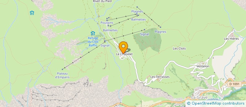 localisation de l'entreprise MADAME NATHALIE BOCQUERAZ  LA GRAVE