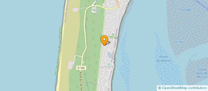 localisation de l'entreprise MADAME NATHALIE BOISSIERAS  LEGE-CAP-FERRET