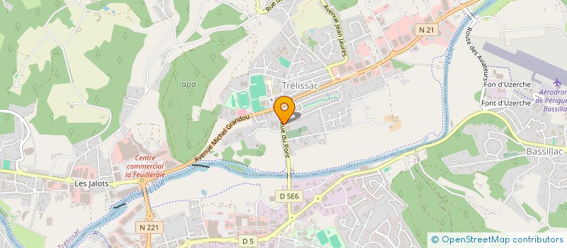 localisation de l'entreprise MADAME NATHALIE BOISSONNET  TRELISSAC