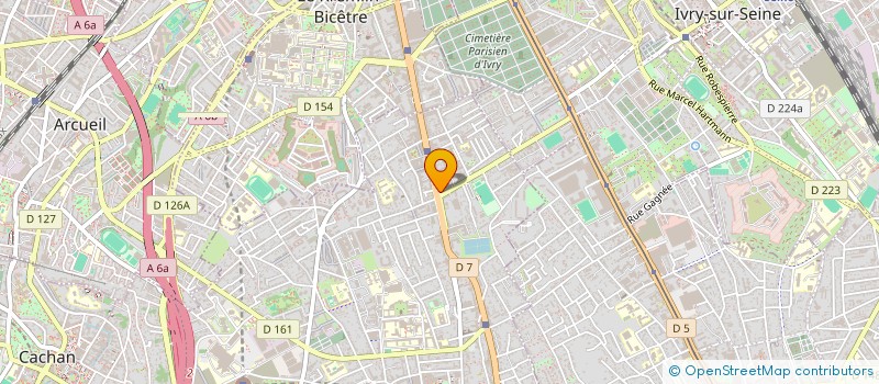 localisation de l'entreprise MADAME NATHALIE BON  VILLEJUIF