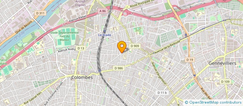 localisation de l'entreprise MADAME NATHALIE BONAN à COLOMBES