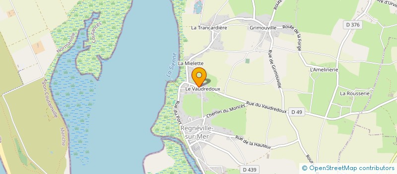 localisation de l'entreprise MADAME NATHALIE BONETTI  REGNEVILLE-SUR-MER