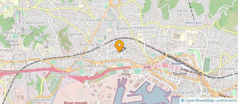 localisation de l'entreprise MADAME NATHALIE BONGIORNO  TOULON