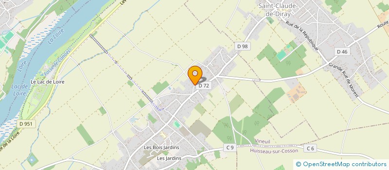 localisation de l'entreprise MADAME NATHALIE BONHEURE  VINEUIL