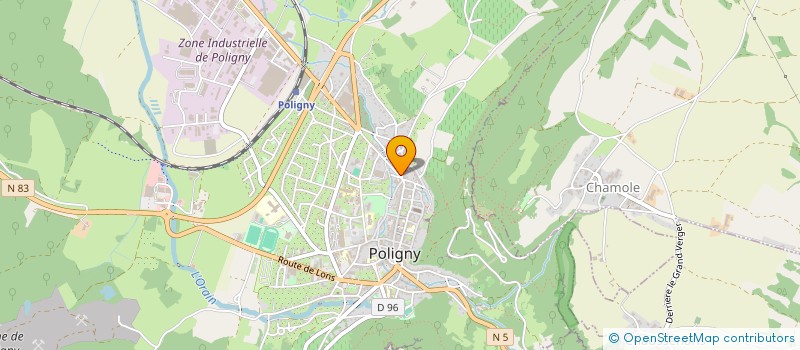 localisation de l'entreprise MADAME NATHALIE BONIN à POLIGNY