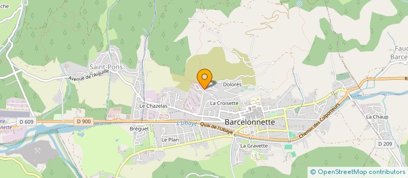 localisation de l'entreprise MADAME NATHALIE BONNAFFOUX à BARCELONNETTE