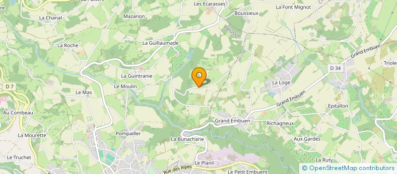 localisation de l'entreprise MADAME NATHALIE BONNAND  PELUSSIN