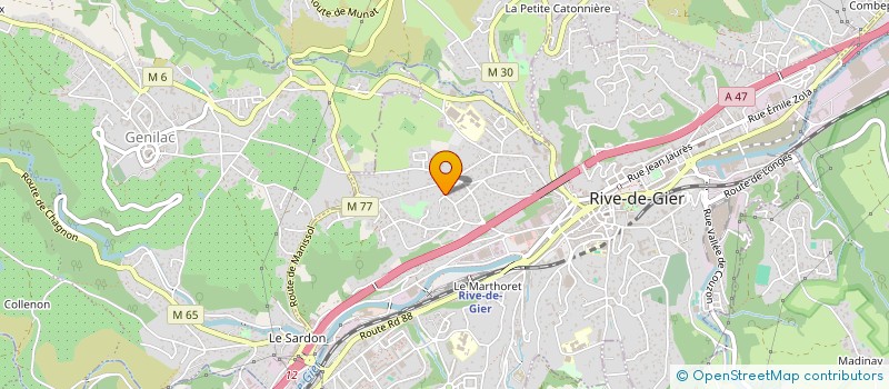 localisation de l'entreprise MADAME NATHALIE BONNARD à RIVE-DE-GIER