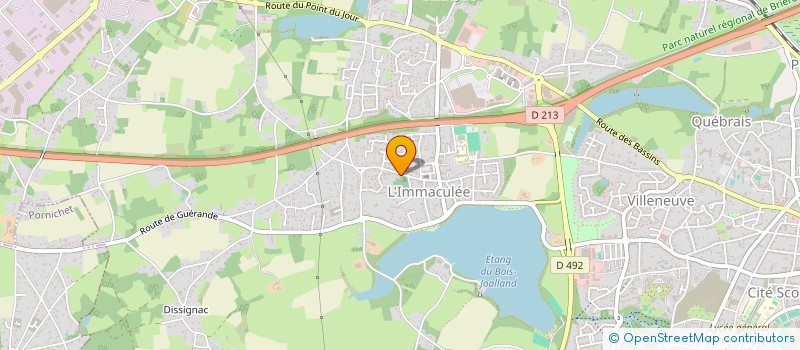 localisation de l'entreprise MADAME NATHALIE BONNAUDET  SAINT-NAZAIRE