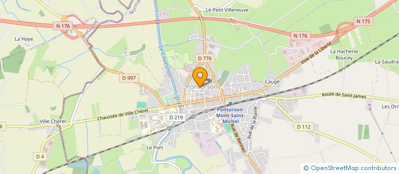 localisation de l'entreprise MADAME NATHALIE BONNET à PONTORSON