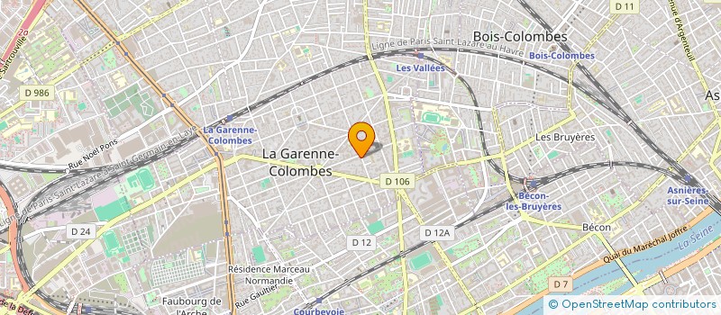 localisation de l'entreprise MADAME NATHALIE BONNIN à LA GARENNE-COLOMBES