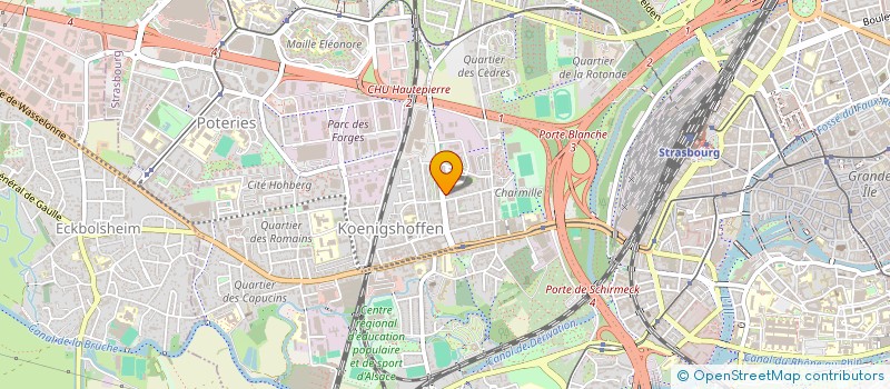 localisation de l'entreprise MADAME NATHALIE BONVARLET à STRASBOURG