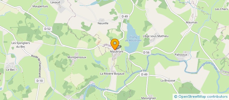 localisation de l'entreprise MADAME NATHALIE BORAMIER à LIZIERES