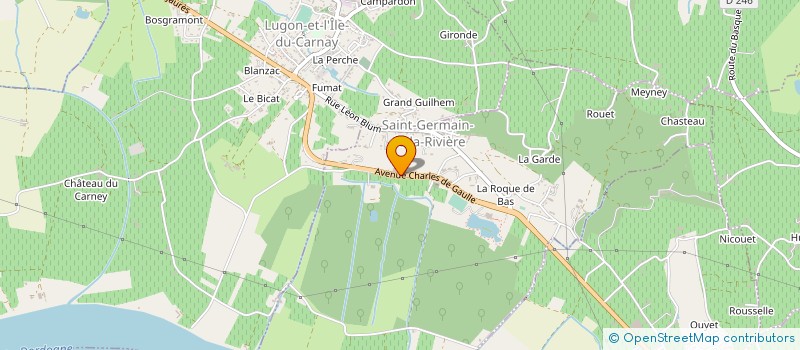 localisation de l'entreprise MADAME NATHALIE BORDEILLE  SAINT-GERMAIN-DE-LA-RIVIERE