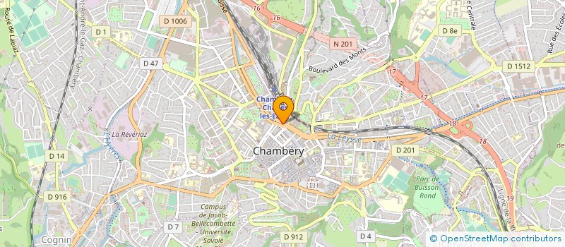 localisation de l'entreprise MADAME NATHALIE BORDET  CHAMBERY