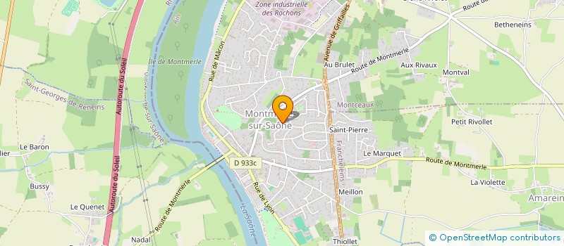 localisation de l'entreprise MADAME NATHALIE BOREL  MONTMERLE-SUR-SAONE