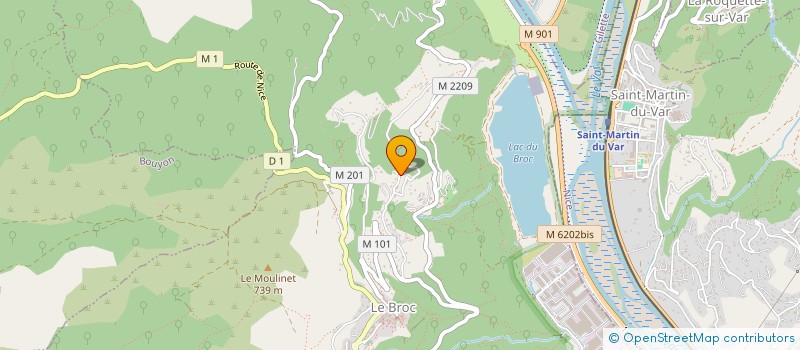 localisation de l'entreprise MADAME NATHALIE BORFIGA RAMAGLI  LE BROC