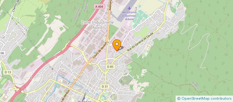 localisation de l'entreprise MADAME NATHALIE BORGHESE  OYONNAX