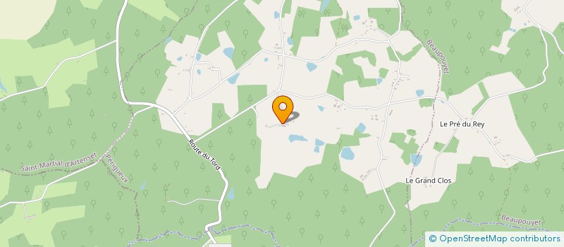 localisation de l'entreprise MADAME NATHALIE BORROS  SAINT-SAUVEUR-LALANDE