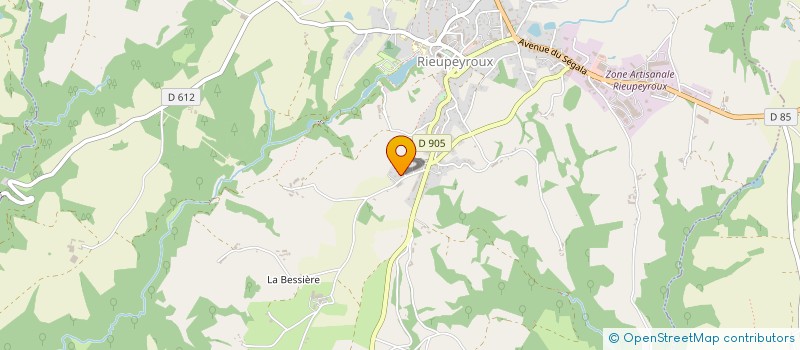 localisation de l'entreprise MADAME NATHALIE BOU  RIEUPEYROUX