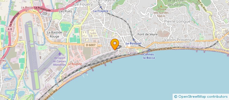 localisation de l'entreprise MADAME NATHALIE BOUCHE à CANNES