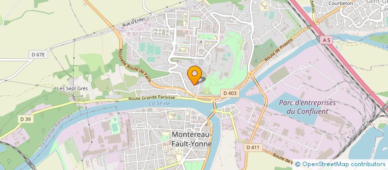 localisation de l'entreprise MADAME NATHALIE BOUCHE  MONTEREAU-FAULT-YONNE