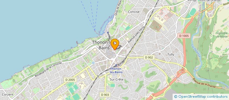 localisation de l'entreprise MADAME NATHALIE BOUCHET à THONON-LES-BAINS