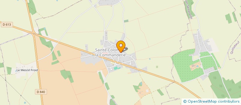 localisation de l'entreprise MADAME NATHALIE BOUCHET  SAINTE-COLOMBE-LA-COMMANDERIE