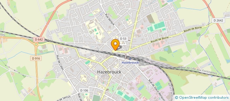 localisation de l'entreprise MADAME NATHALIE BOUCQUELET à HAZEBROUCK