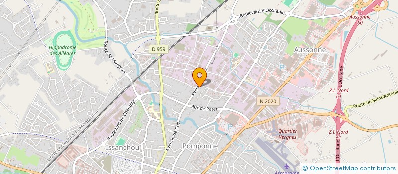 localisation de l'entreprise MADAME NATHALIE BOUDART  MONTAUBAN