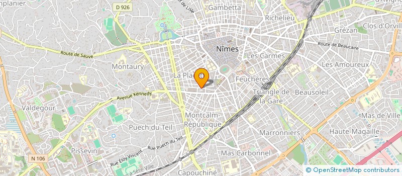 localisation de l'entreprise MADAME NATHALIE BOUDOURIC  NIMES