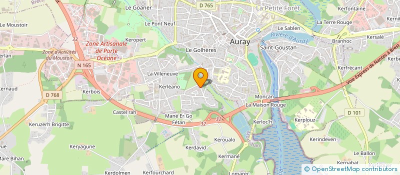 localisation de l'entreprise MADAME NATHALIE BOUGON à AURAY
