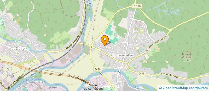 localisation de l'entreprise MADAME NATHALIE BOUIGUES  CHOISY-AU-BAC