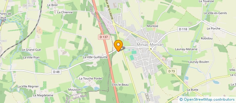 localisation de l'entreprise MADAME NATHALIE BOUILLET à LE TRONCHET