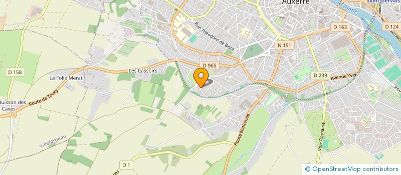 localisation de l'entreprise MADAME NATHALIE BOULARD à AUXERRE