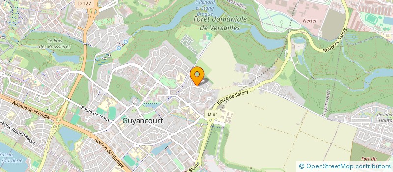 localisation de l'entreprise MADAME NATHALIE BOURCHEIX  GUYANCOURT