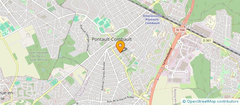 localisation de l'entreprise MADAME NATHALIE BOURDELET à PONTAULT-COMBAULT