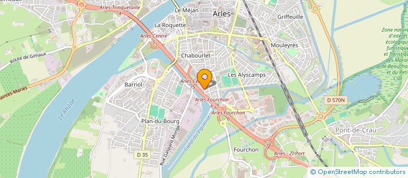 localisation de l'entreprise MADAME NATHALIE BOURGEOIS  ARLES