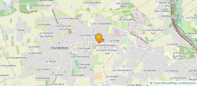 localisation de l'entreprise MADAME NATHALIE BOURHIS  FONDETTES