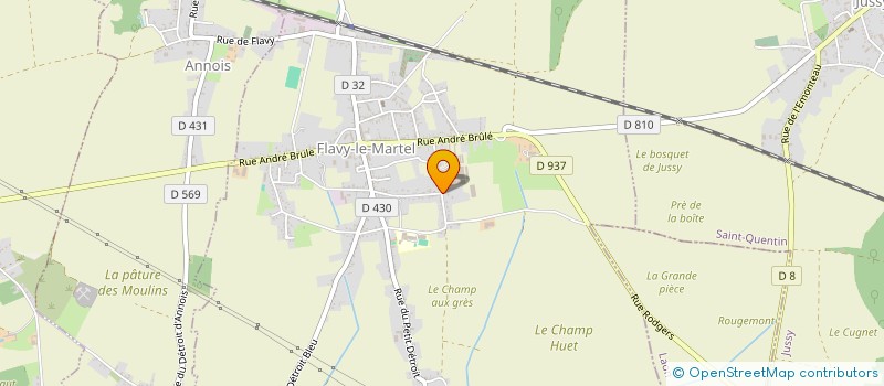 localisation de l'entreprise MADAME NATHALIE BOURIEZ à FLAVY-LE-MARTEL