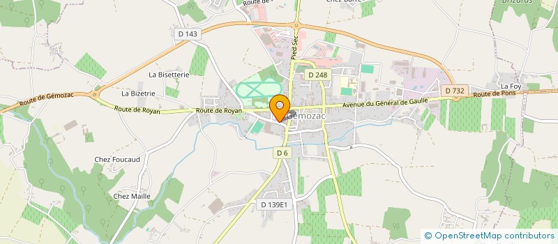 localisation de l'entreprise MADAME NATHALIE BOURON à COGNAC