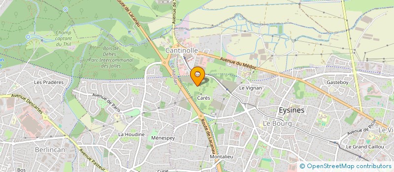 localisation de l'entreprise MADAME NATHALIE BOURSAUD  EYSINES